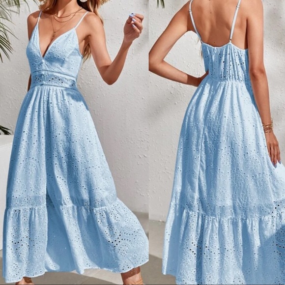 Boho lace insert cami maxi dress - Picture 11 of 12